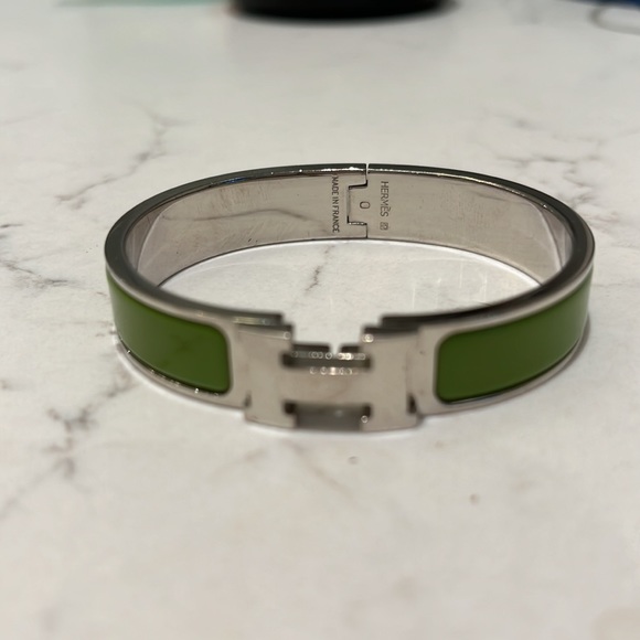 SOLD! Hermes Clic H Lime Green PM Bracelet . Gorgeous! unavailable at Hermes - Picture 3 of 6